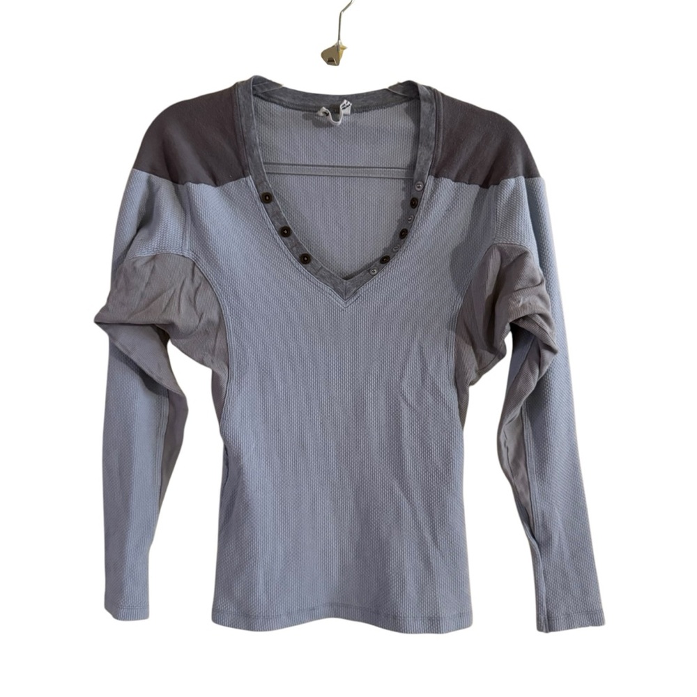 Free People color blocked thermal Sz S